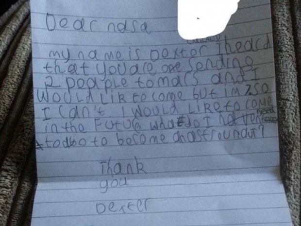 7χρονος έστειλε γράμμα στη NASA και η NASA ανταποκρίθηκε!