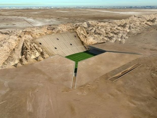 ΔΕΙΤΕ: Γήπεδο ποδοσφαίρου καλά… κρυμμένο στην έρημο!