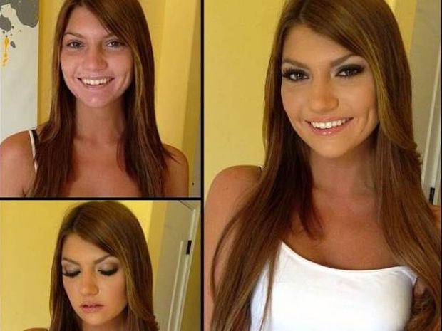 Απίστευτες μεταμορφώσεις: Πορνοστάρ πριν και μετά το μακιγιάζ