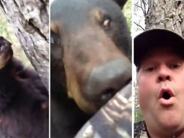 ΑΠΙΣΤΕΥΤΟ: Δείτε τι ΔΕΝ έκανε όταν βρέθηκε τετ α τετ με μια αρκούδα! (βίντεο)