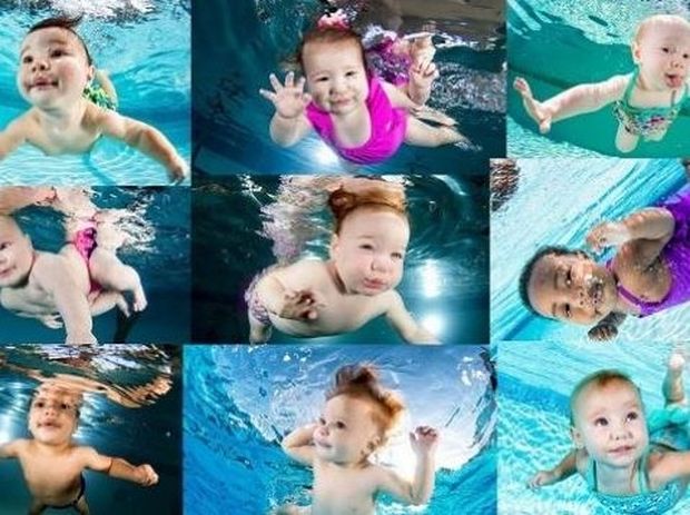 Μοναδικό! Μωρά μέσα στο νερό σε απίστευτες πόζες (εικόνες)