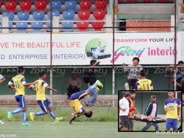 Θανάσιμος τραυματισμός σε πανηγυρισμό 23χρονου παίκτη στην Ινδία (video+photos)