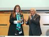 Απονομή του βραβείου "Arts and Sports" της Διεθνούς Ολυμπιακής Επιτροπής στην Μίνα Παπαθεοδώρου-Βαλυράκη