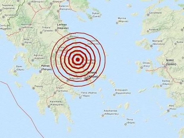 Σεισμός 5,3 Ρίχτερ βόρεια της Χαλκίδας (pics)