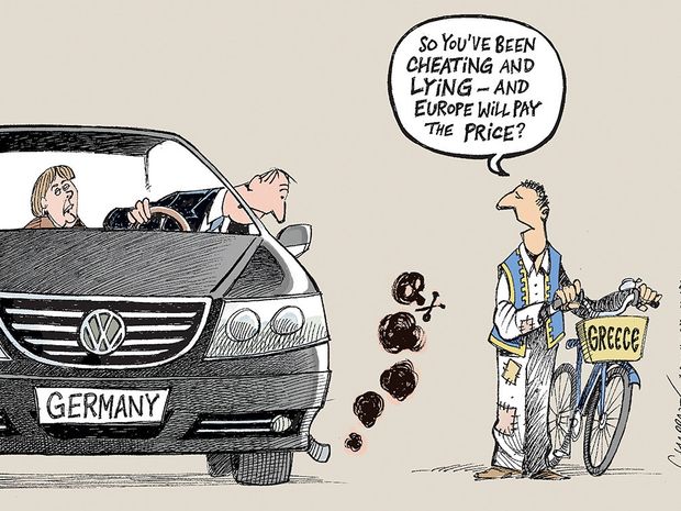 Δείτε το σκίτσο των New York Times για το σκάνδαλο Volkswagen και την Ελλάδα που κάνει το γύρο του διαδικτύου!