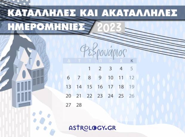 Φεβρουάριος 2023: Αυτές είναι οι κατάλληλες και οι ακατάλληλες ημερομηνίες του μήνα