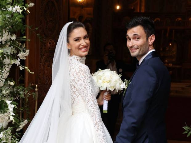 Άννα Πρέλεβιτς & Νικήτας Νομικός μόλις παντρεύτηκαν